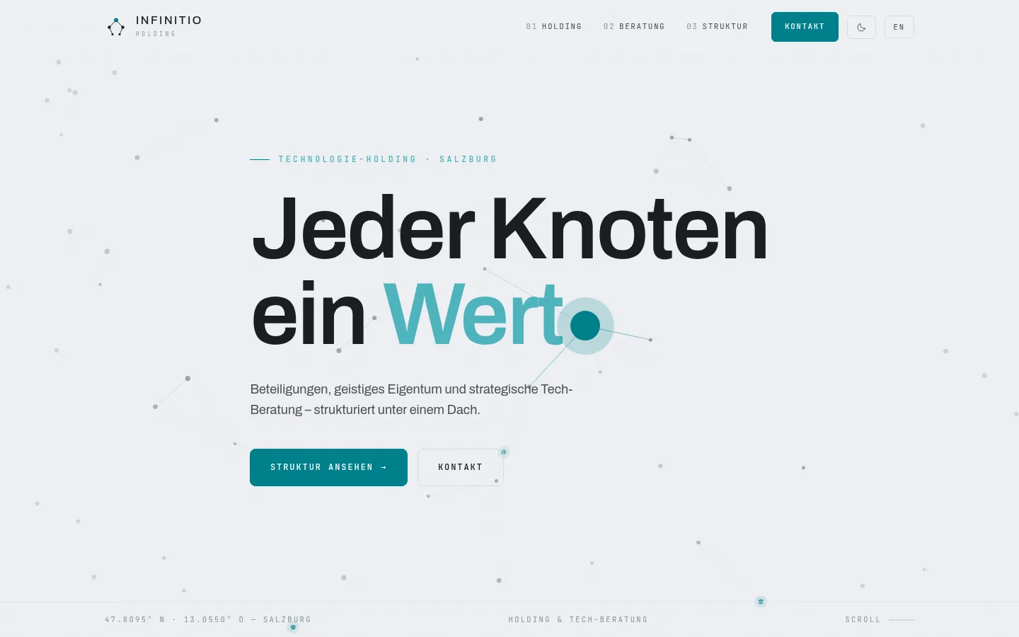 Infinitio Holding GmbH – Desktop