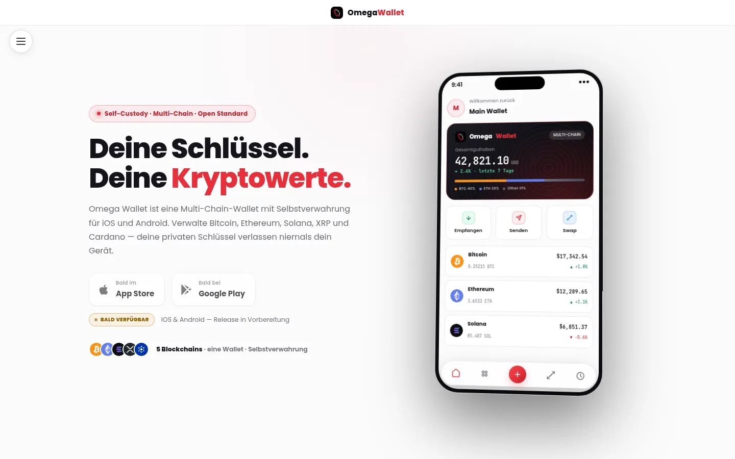Omega Wallet – Desktop